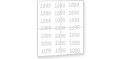  Four up 1099 Retirement blank with backer  (Qty. 100) - Part#  5179100